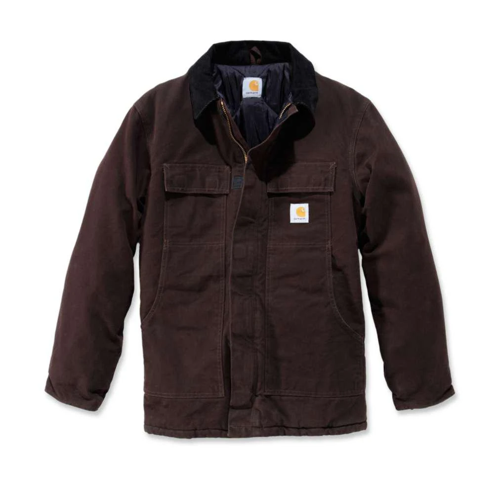 Men's Sandstone Traditional Coat - X Large - Dark Brown - Arctic Quilt Lined
