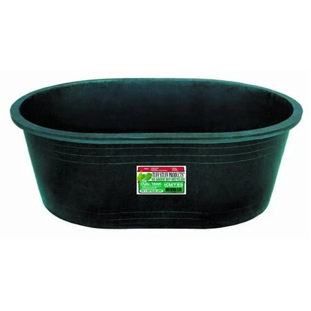 Tuff Stuff Heavy-duty 110 Gallon Oval Stock Tank With Drain Plug, Versatile Use