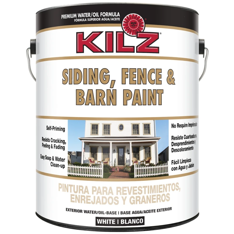 Flat White Oil-based Barn And Fence Paint Exterior 1 Gallon, Model 10211