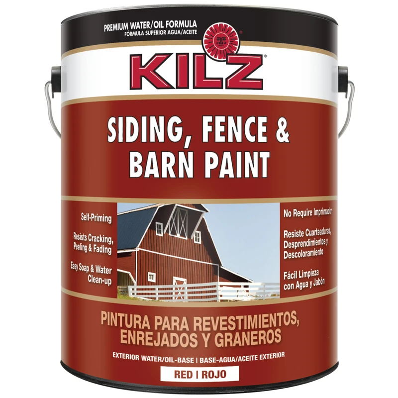 Barn Red Oil-based Exterior Paint For Siding, Fence, And Barn - 1 Gallon