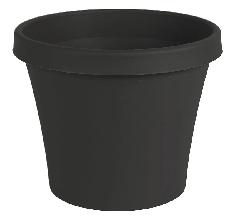 Terra Tr1000 10 In. Black Plastic Planter - Round Tapered Design