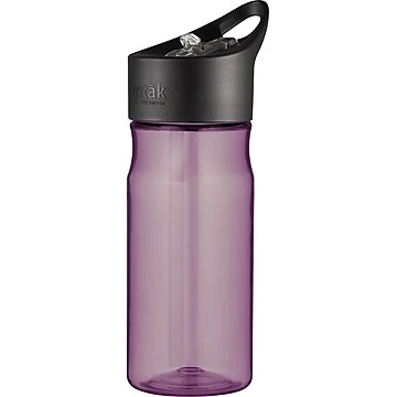 Intak 18 Ounce Deep Purple Hydration Bottle With Straw