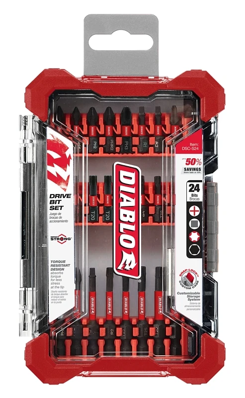 24-piece Impact Screwdriver Bit Set With Magnetic Holder And Durable Design