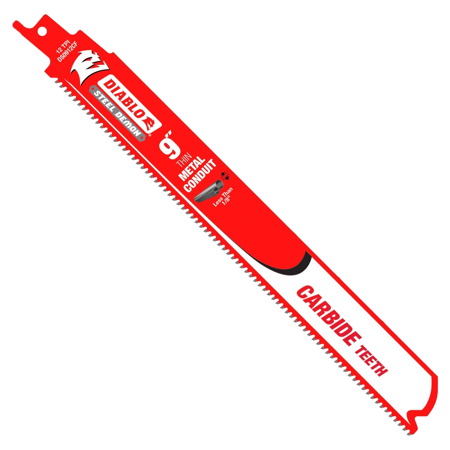 Steel Demon Thin Metal Conduit Reciprocating Saw Blade, Carbide, 9-In.