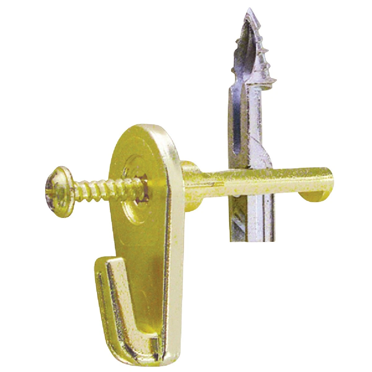 Hillman MegaHook Brass-Plated Gold Heavy Duty Picture Hook 100 lb 1 pk Hillman MegaHook Brass-Plated Gold Heavy Duty Picture Hook 100 lb 1 pk