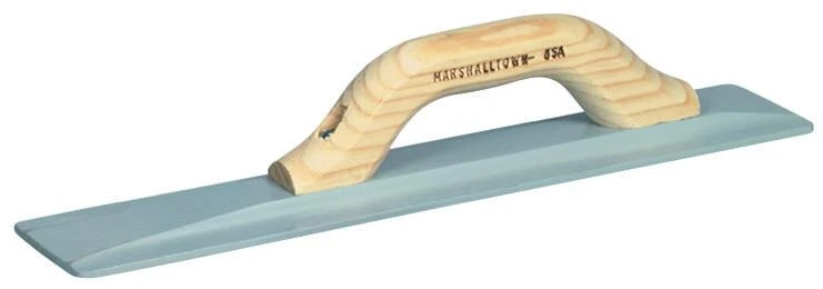 Magnesium Straight 16 In. Beveled End Float With Wood Handle