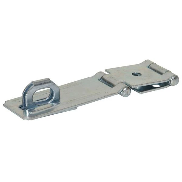 3-1/2 Inch Double Hinge Safety Hasp, Zinc Plated, Model 851414 By Hillman