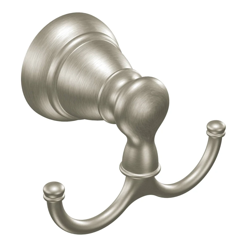 Banbury Double Robe Hook, Brushed Nickel, Model Y2603bn