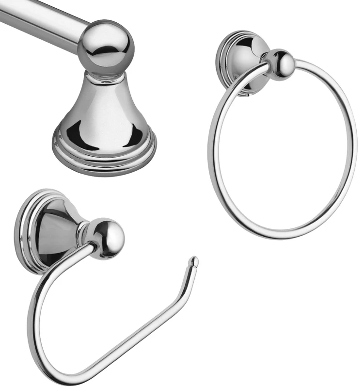 Preston Collection 3-piece Bath Hardware Set, Chrome Finish, Model Dn8433ch