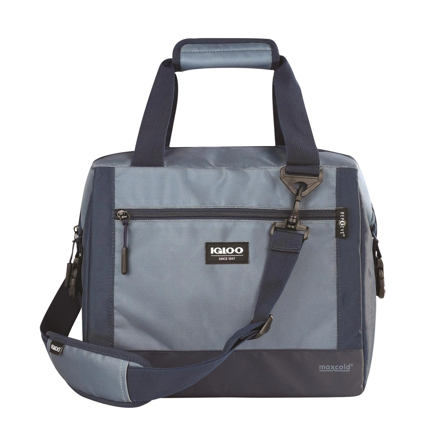 Maxcold Blue Soft-sided Lunch Bag Cooler, Holds 36 Cans, Model 66158