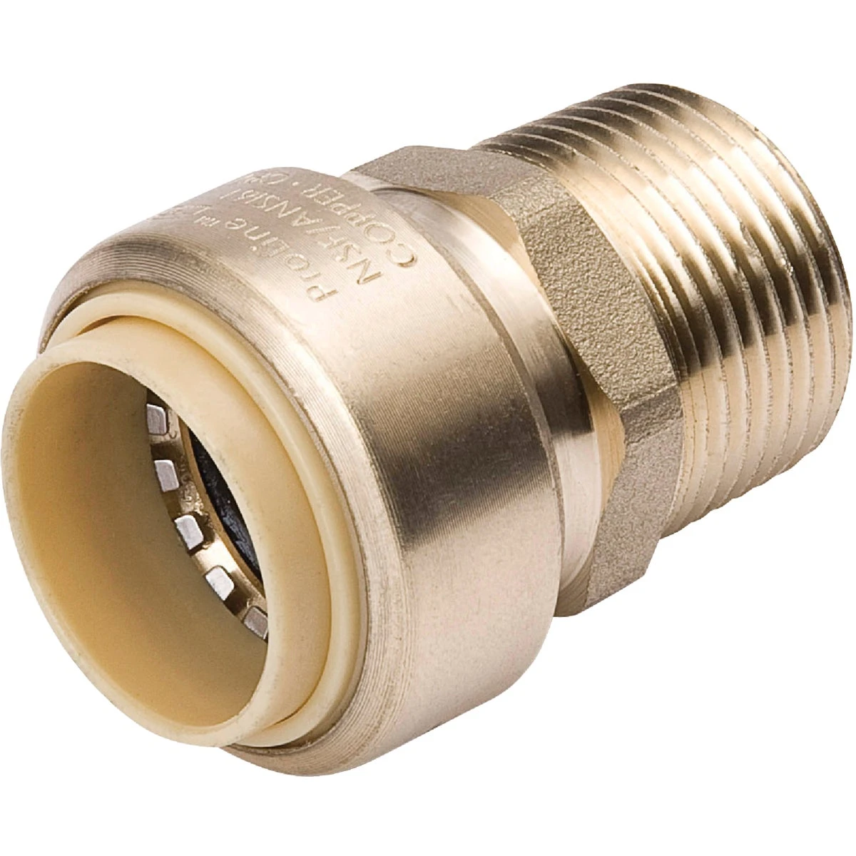 Push On Pipe Adapter, 1 In. Copper x Male