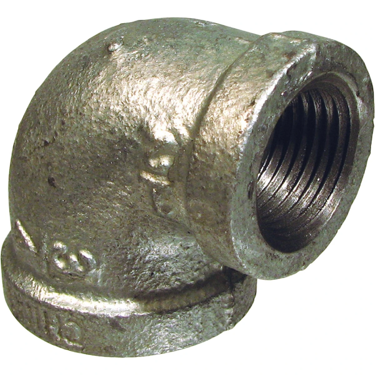 1/2 In. X 3/8 In. 90 Degree Reducing Galvanized Elbow Fitting