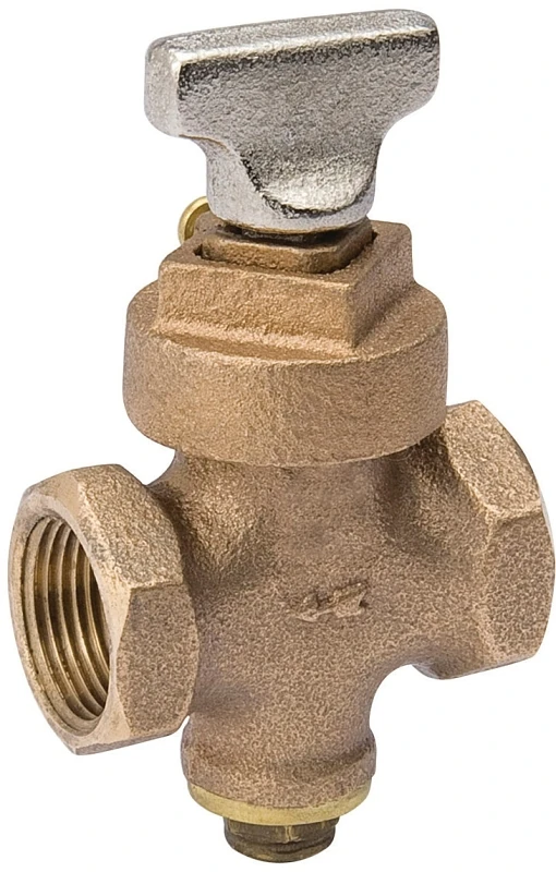 3/4 In. Fip Bronze Key Stop & Drain Valve With Tee Handle