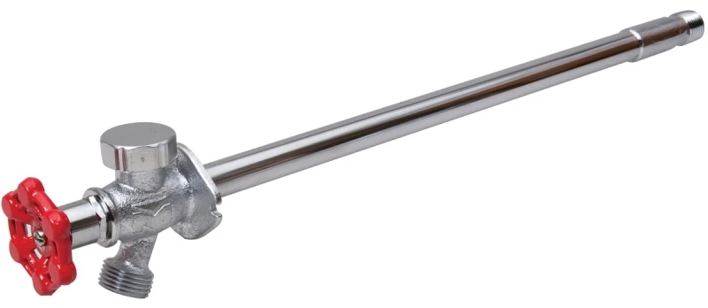Brass Anti-Siphon Frost Free Sillcock Valve, Multi Turn, 1/2 Inch by 3/4 Inch by 6 Inch