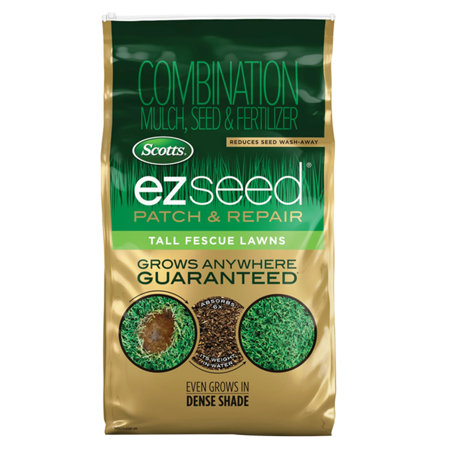 Ez Seed Tall Fescue Grass Seed, Fertilizer & Mulch Repair Kit 10 Lb
