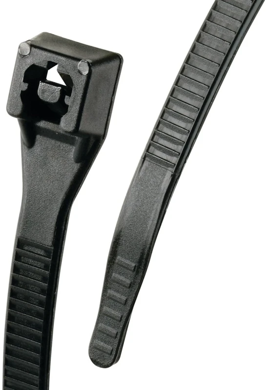 Xtreme Temperature Cable Ties, Black, 11-In., 100-Pk.