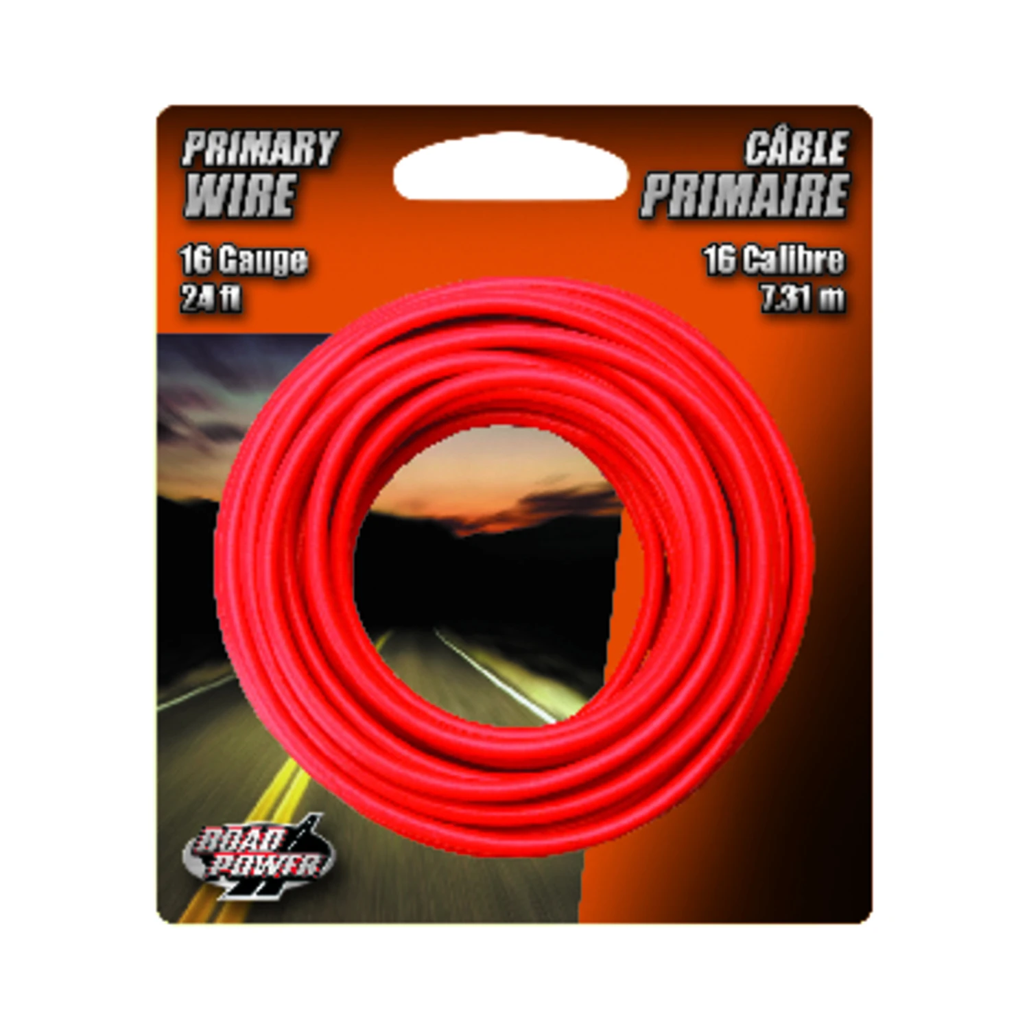 24' RED 16GA Prim Wire