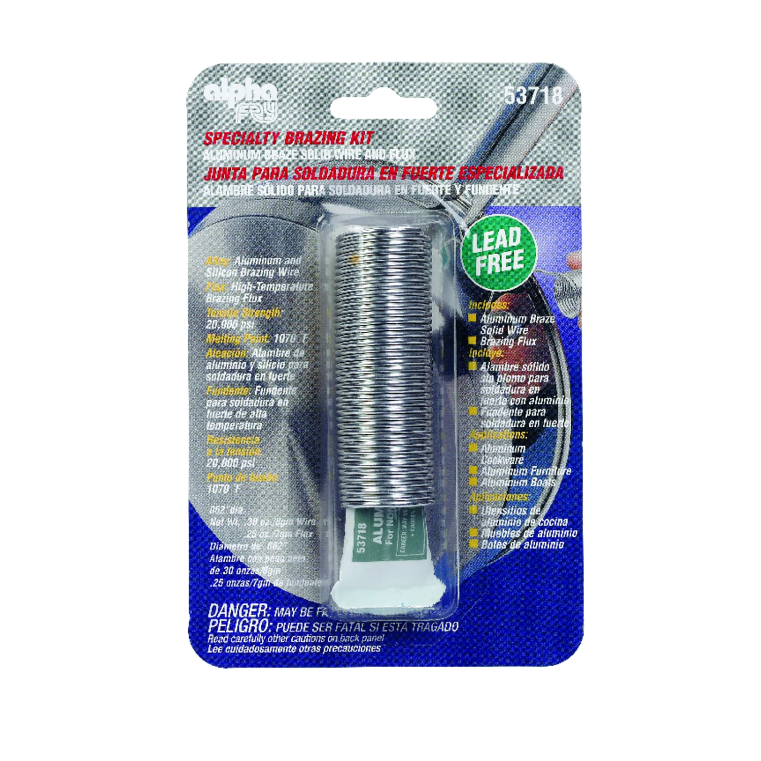 0.3 Oz Lead-free Specialty Brazing Kit 0.062 In. Diameter 1 Pc