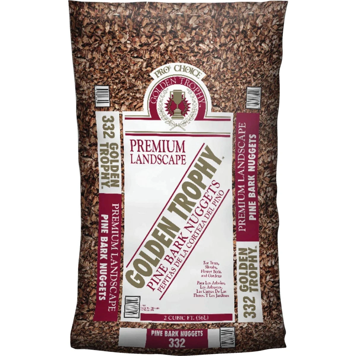 2 Cu. Ft. Medium Pine Decorative Bark Mulch Nuggets