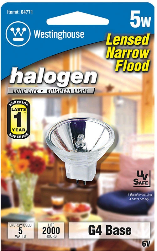 Westinghouse 5 watts MR11 Floodlight Halogen Bulb 27 lumens White 1 pk