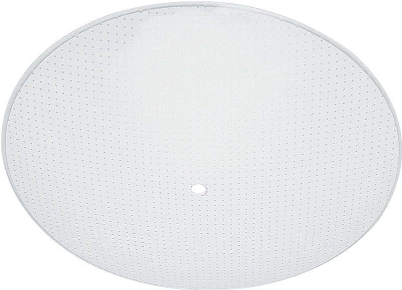 Glass Diffuser, Round, Clear Dot Pattern, 13-In.