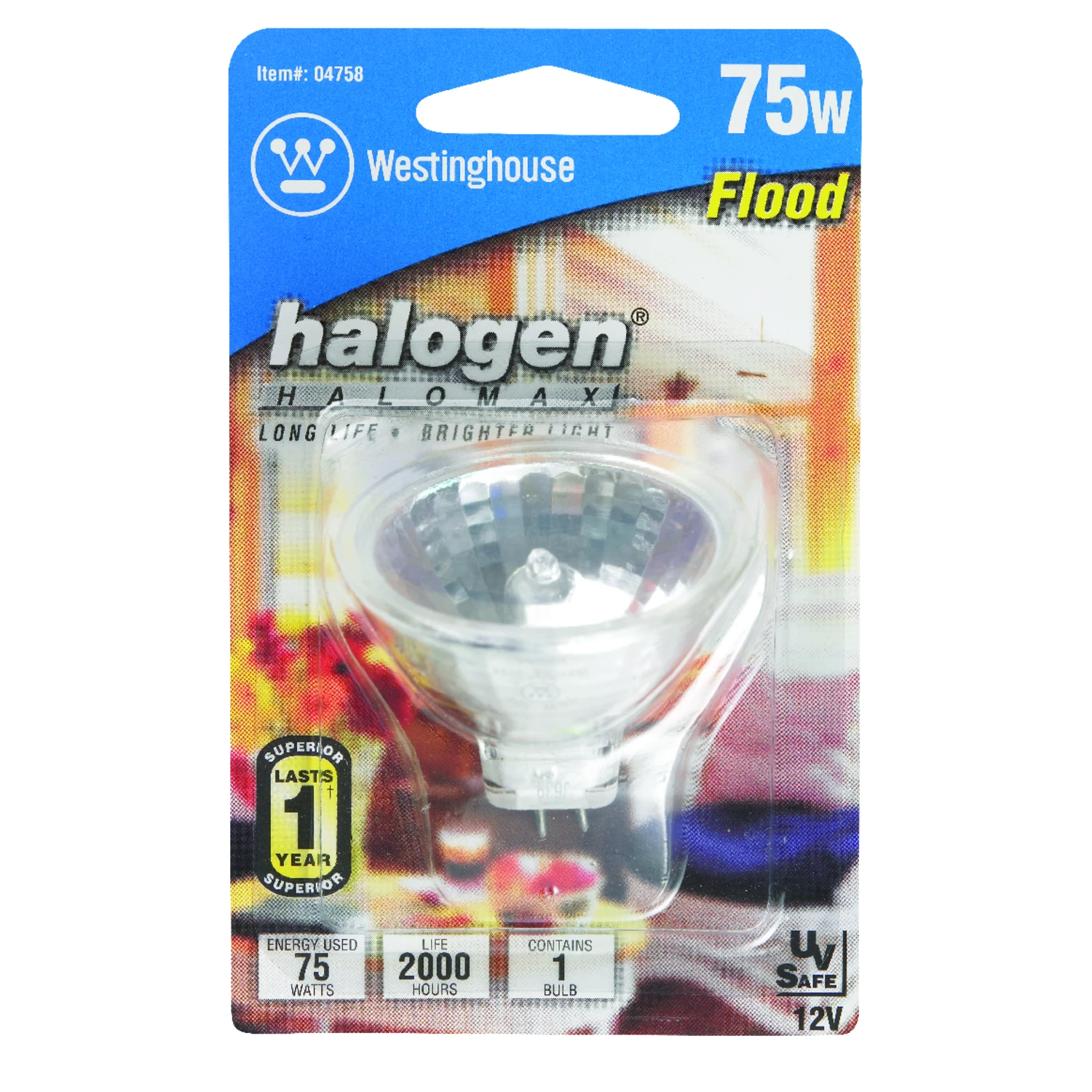 BULB 75W MR16 HALOGEN FLOOD