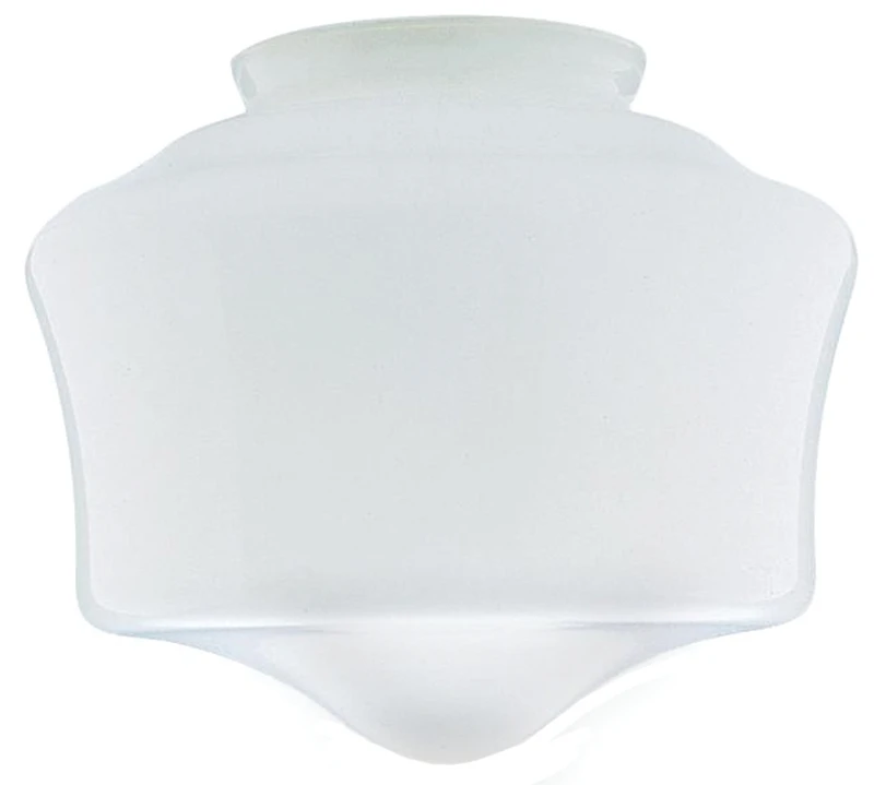 Schoolhouse Globe, White, 7.5-In.