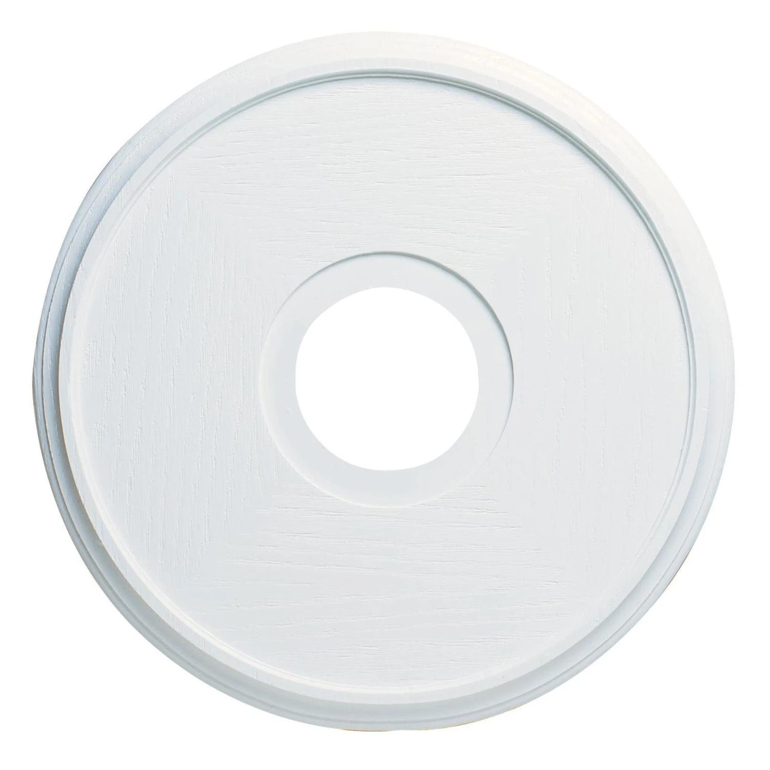 16 In. White Ceiling Fan Medallion With 4-1/2 In. Center Opening