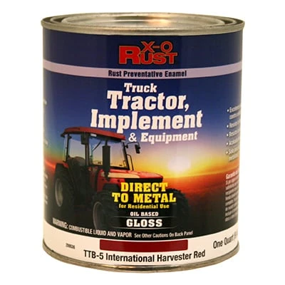 Rust-Preventative Paint and Primer for Metal Surfaces, International Harvester Red, 1 Quart