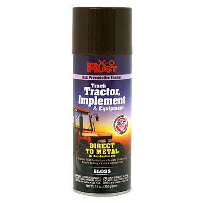 Rust-Preventative Spray Paint & Primer, Direct-to-Metal, Truck, Tractor, Implement & Equipment, Rustic Brown, 12 oz.