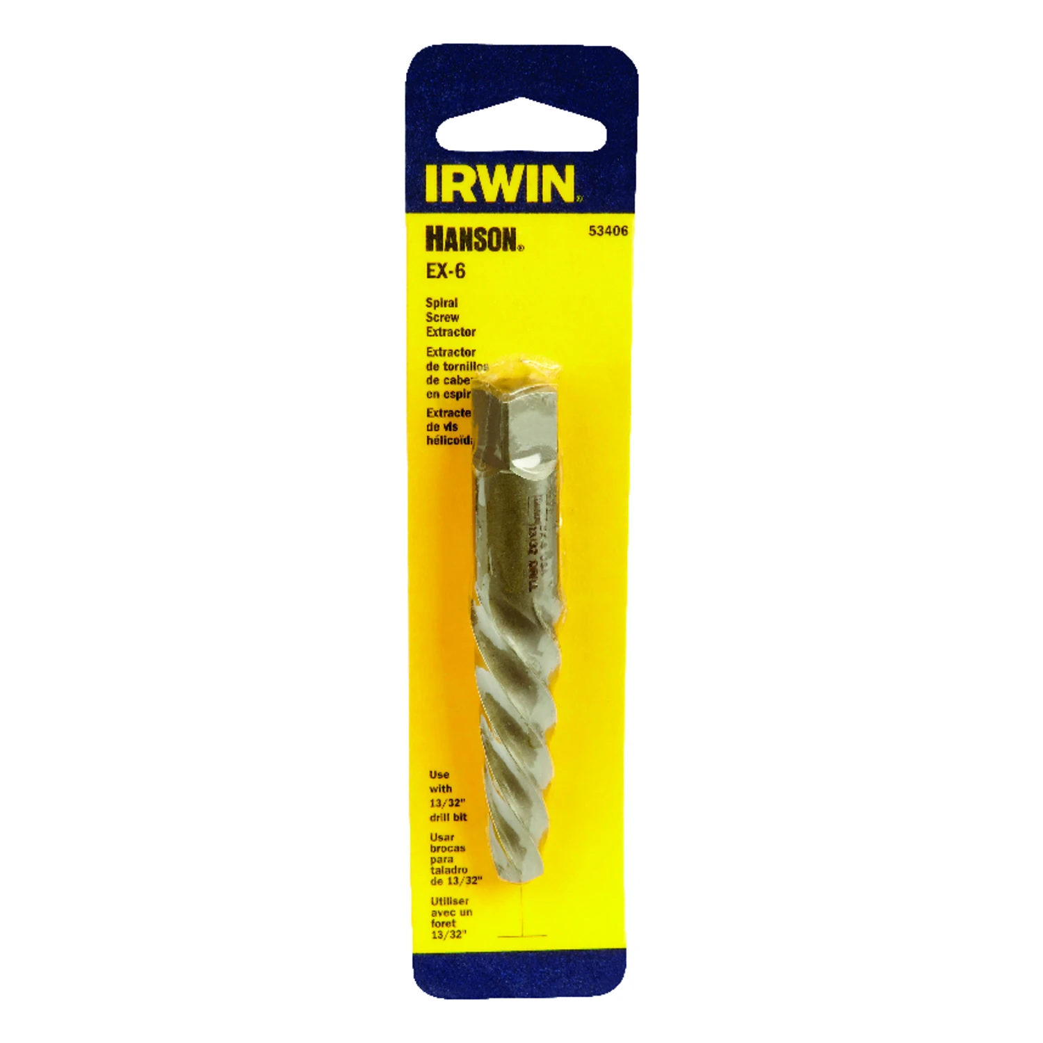 Hanson 13/32 In. Carbon Steel Spiral Screw Extractor 6 In. Model 53406