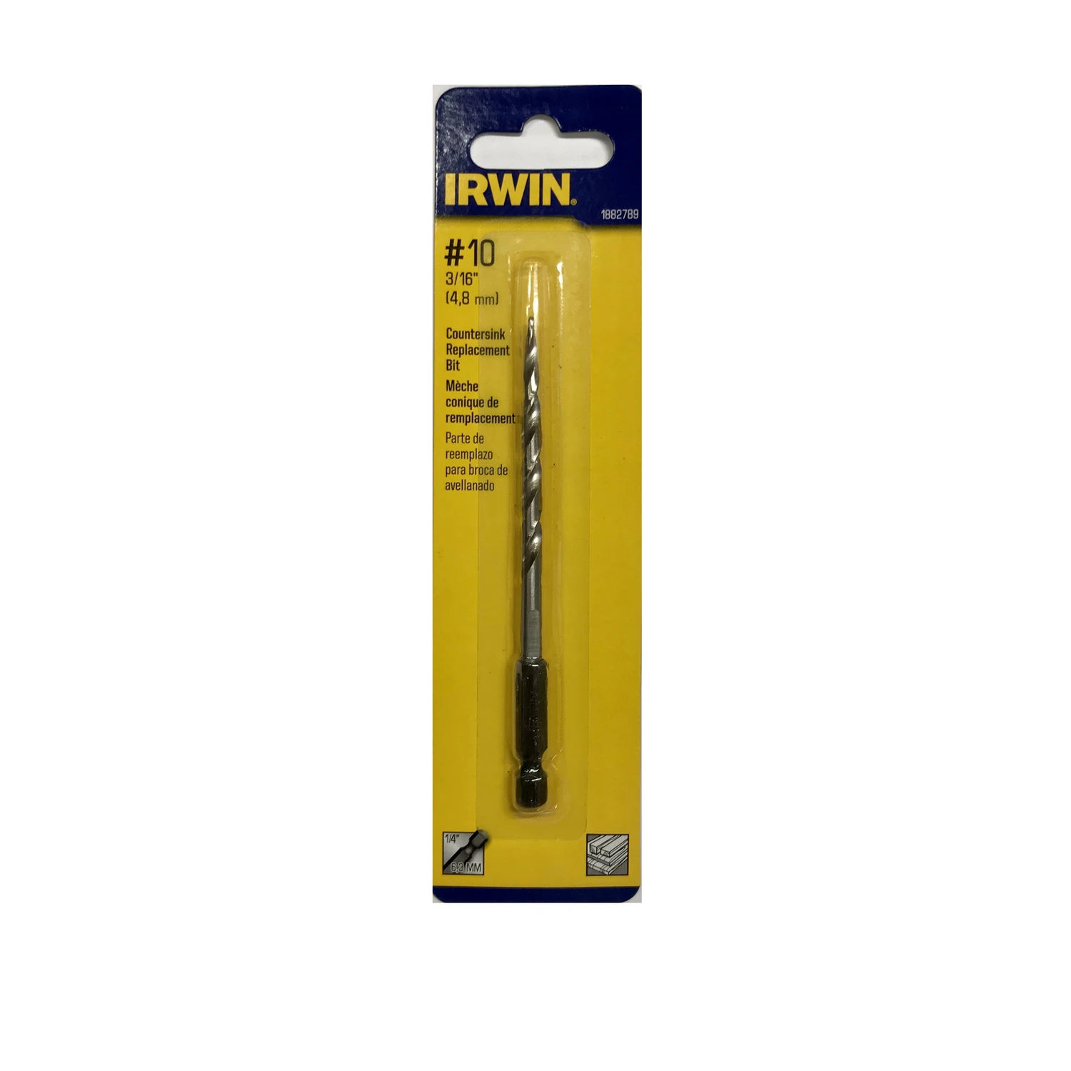 #10 - 3/16 In. High Speed Steel Wood Countersink Replacement Bit