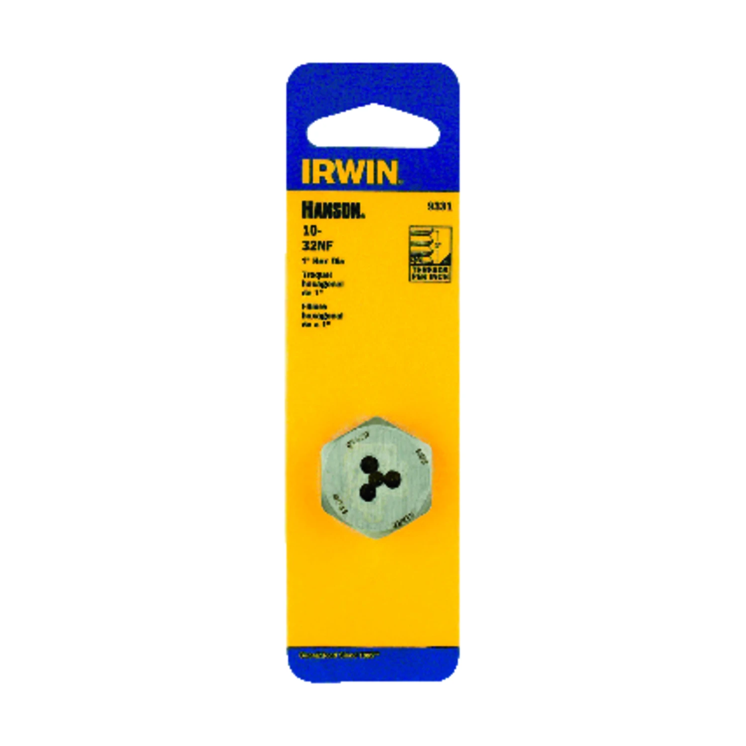 Hanson High Carbon Steel Sae Hexagon Die 10-32nf 1 Inch