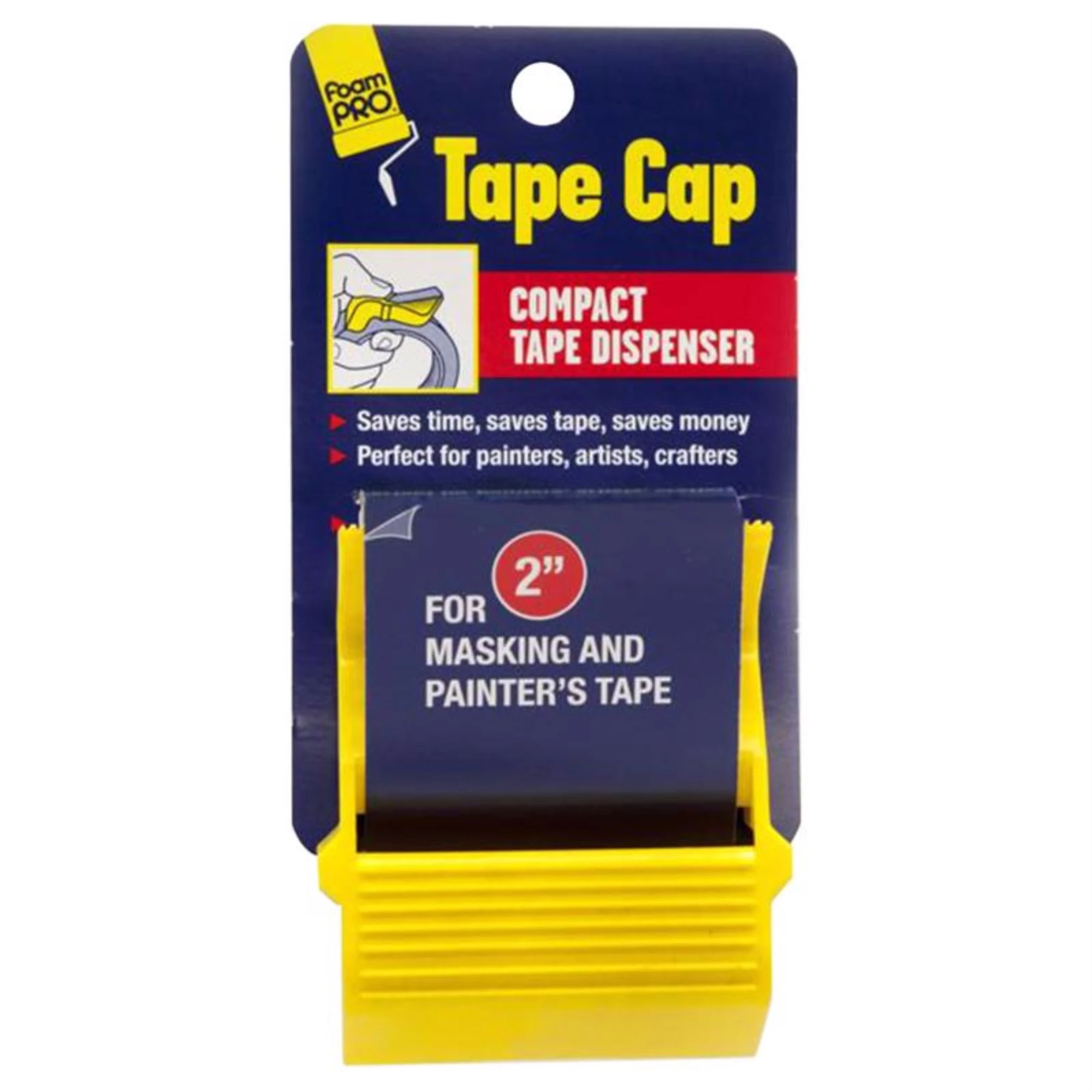 Compact Tape Dispenser, Fits 2-In. Masking & Painter's Tape Rolls