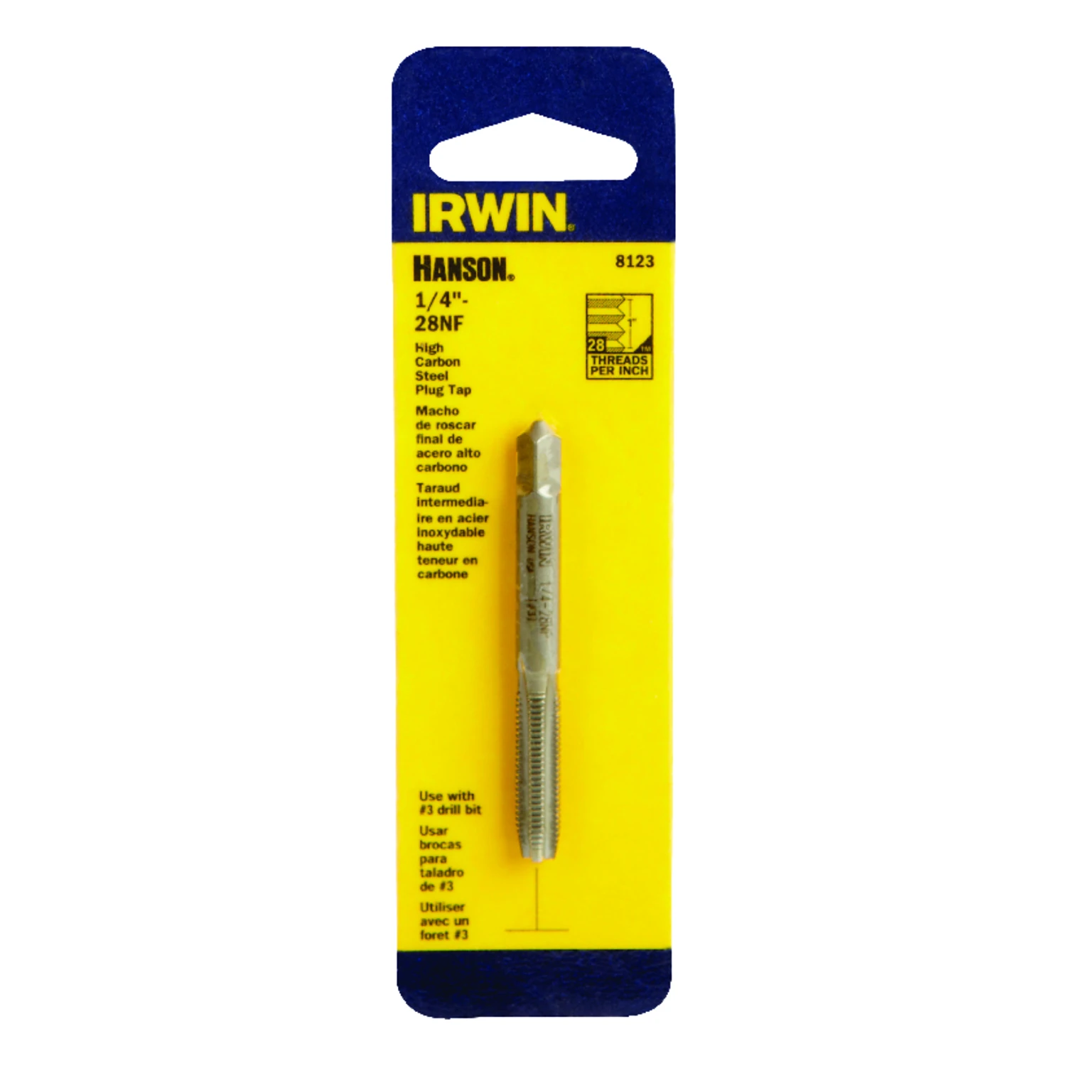 Hanson Fractional Tap 1/4 Inch by 28 Threads Per Inch
