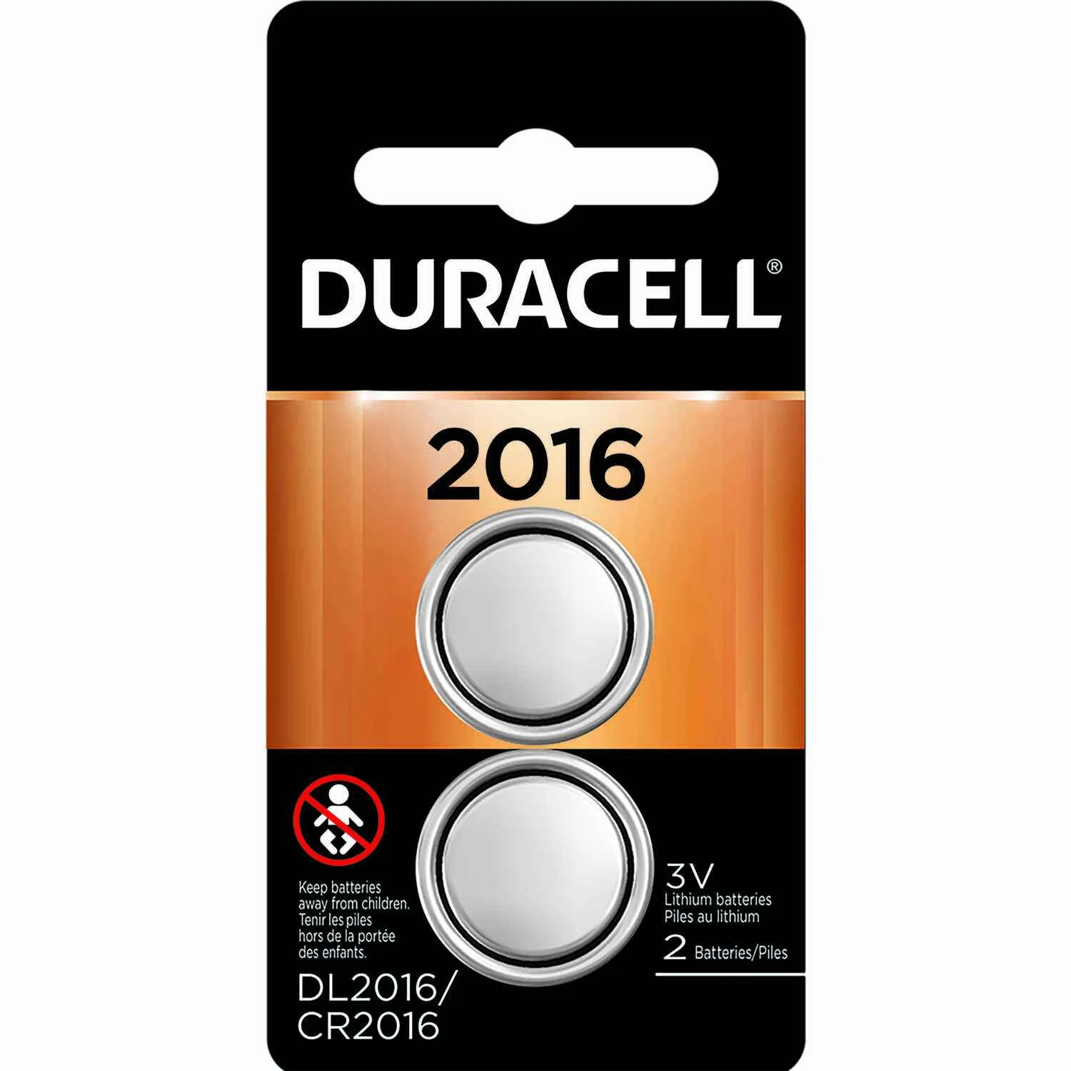 Lithium Keyless Entry Battery, #2016, 3-Volt, 2-Pk.