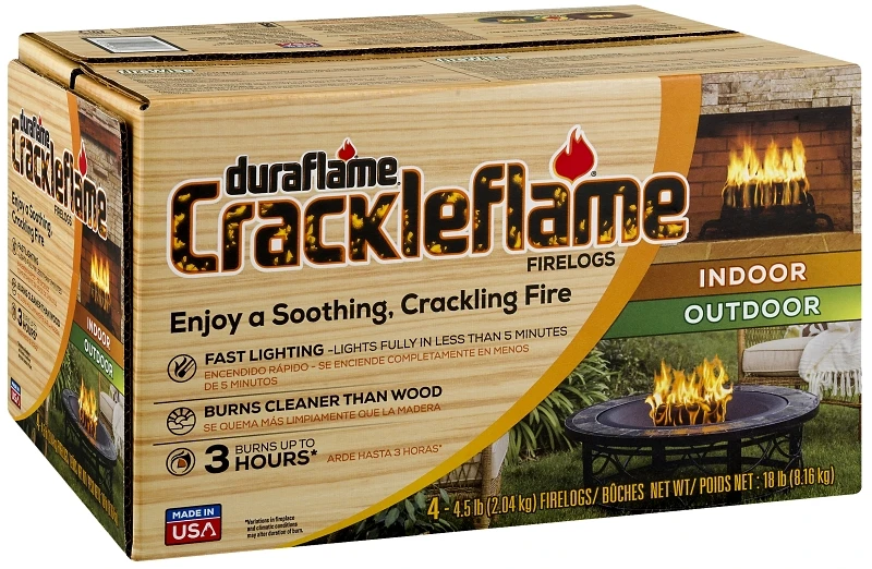 Crackleflame Firelogs, 4.5-Lbs. Each, 4-Pk.