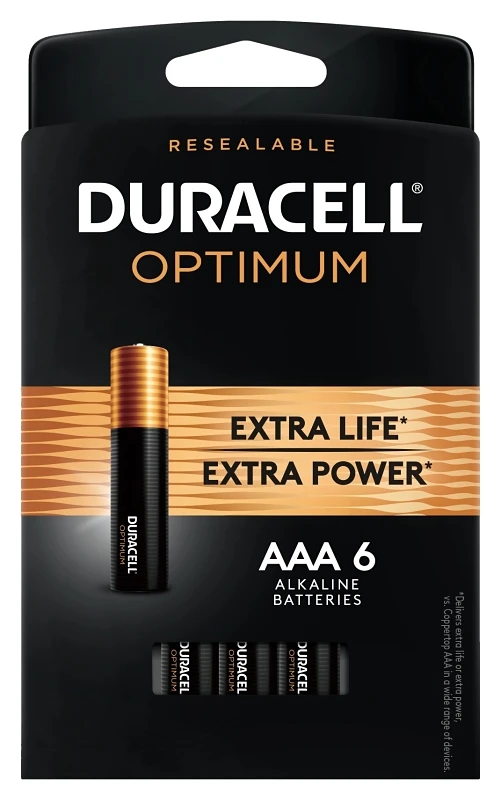 BATTERIES OPTIMUM AAA 6 PK