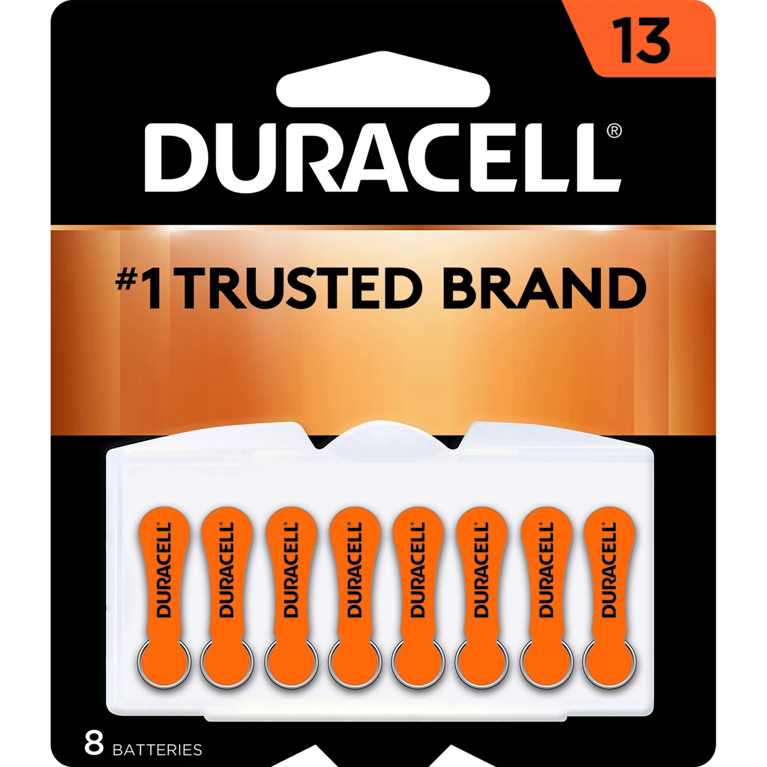 Duracell Zinc Air 13 1.4 volt Hearing Aid Battery 8 pk