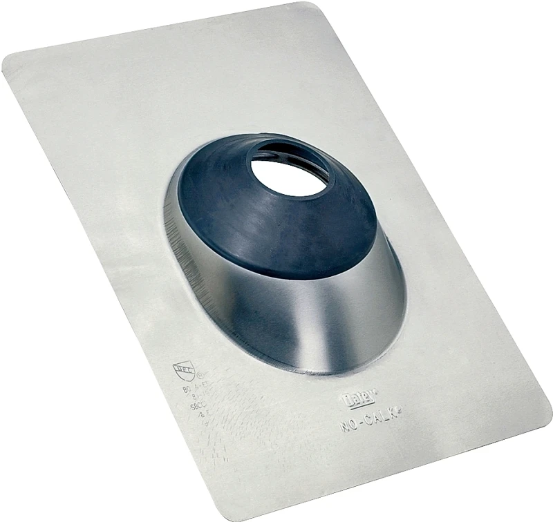 11 In. W X 14-1/2 In. L Galvanized Steel Roof Flashing For 1-1/2 To 3 In. Pipes