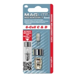 Maglite 6 Cell White Star Krypton Replacement Lamp - Model Lwsa601