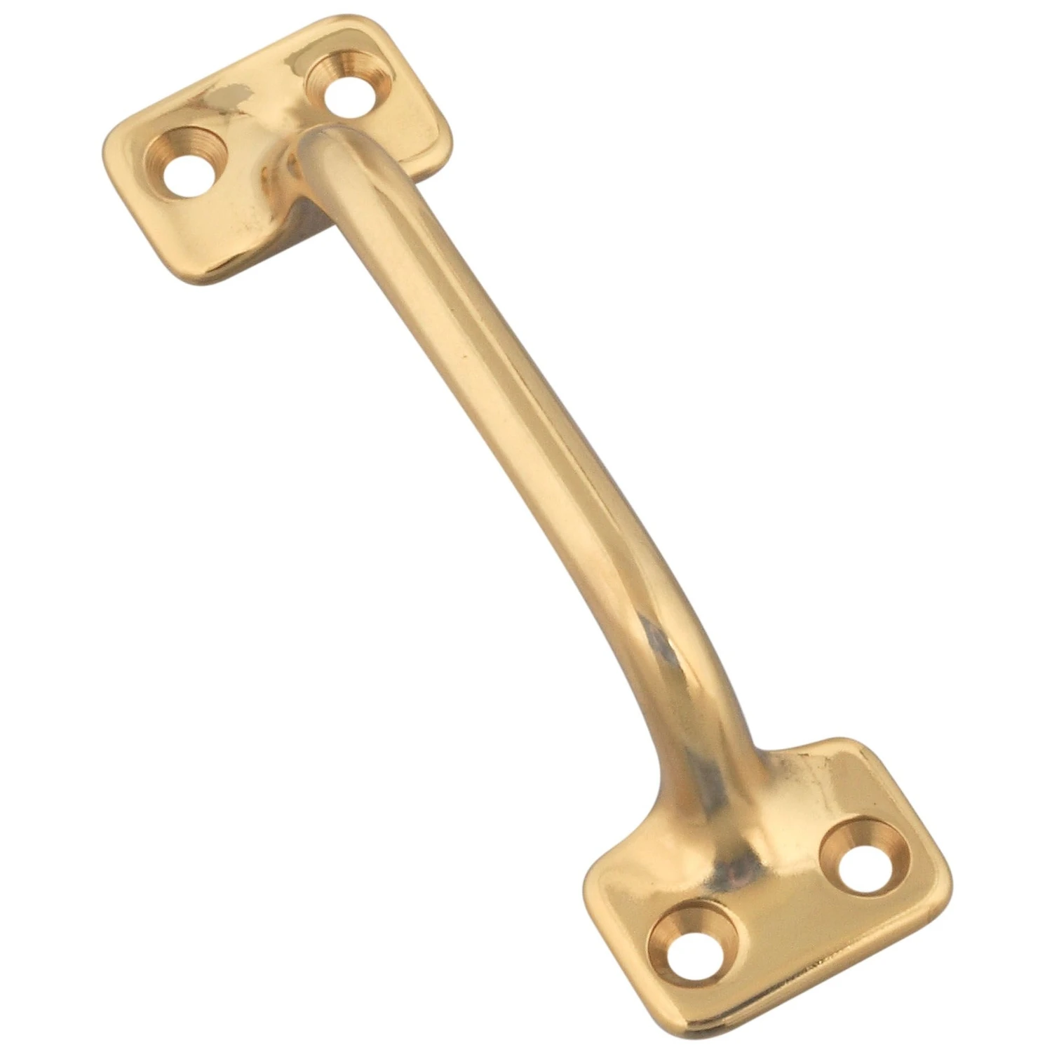 Polished Solid Brass Window Sash Lift, 4 Inch Length