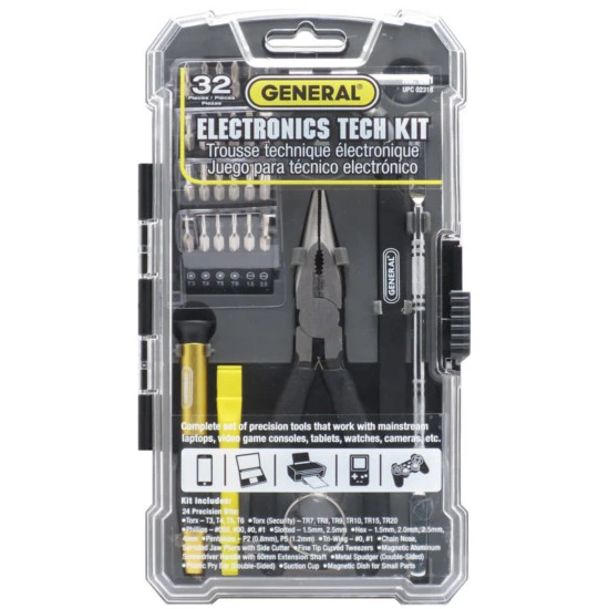32-Pc. Electronic Tools Tech Kit for DIY Electronics Repairs