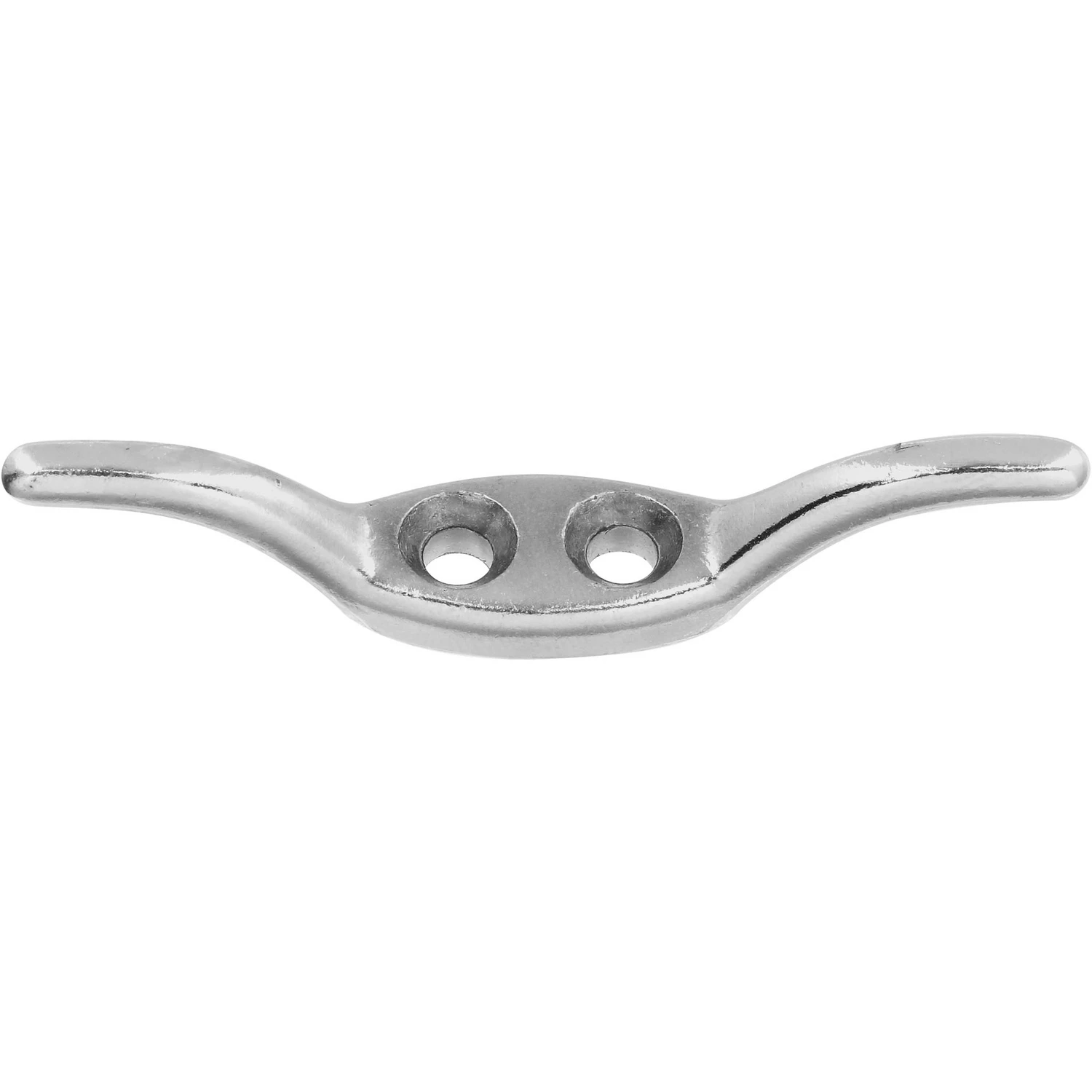 2-1/2 Inch Nickel Rope Cleat - Durable Die-cast Zinc Construction