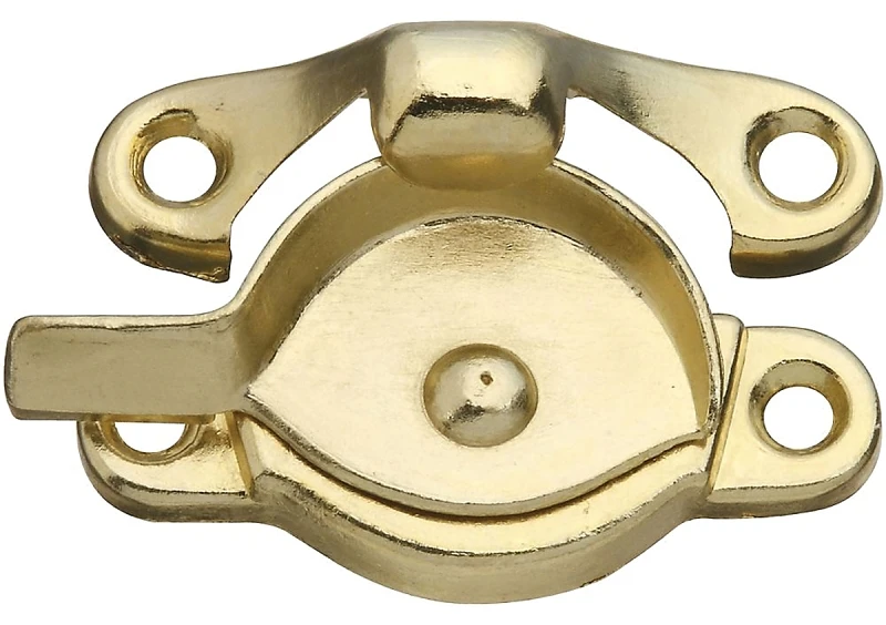 Rigid Sash Lock, Crescent, Bright Brass