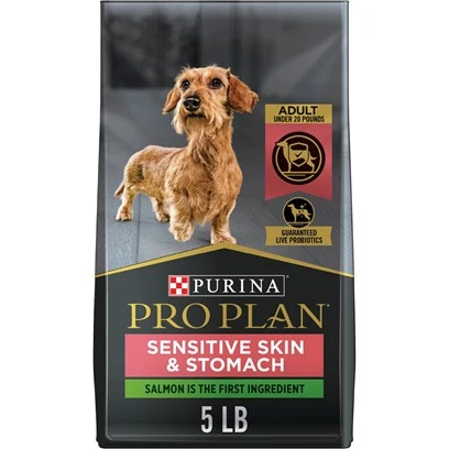 High Protein Dry Dog Food for Sensitive Skin and Stomach with Salmon and Rice, Small Breed, 16 Pounds
