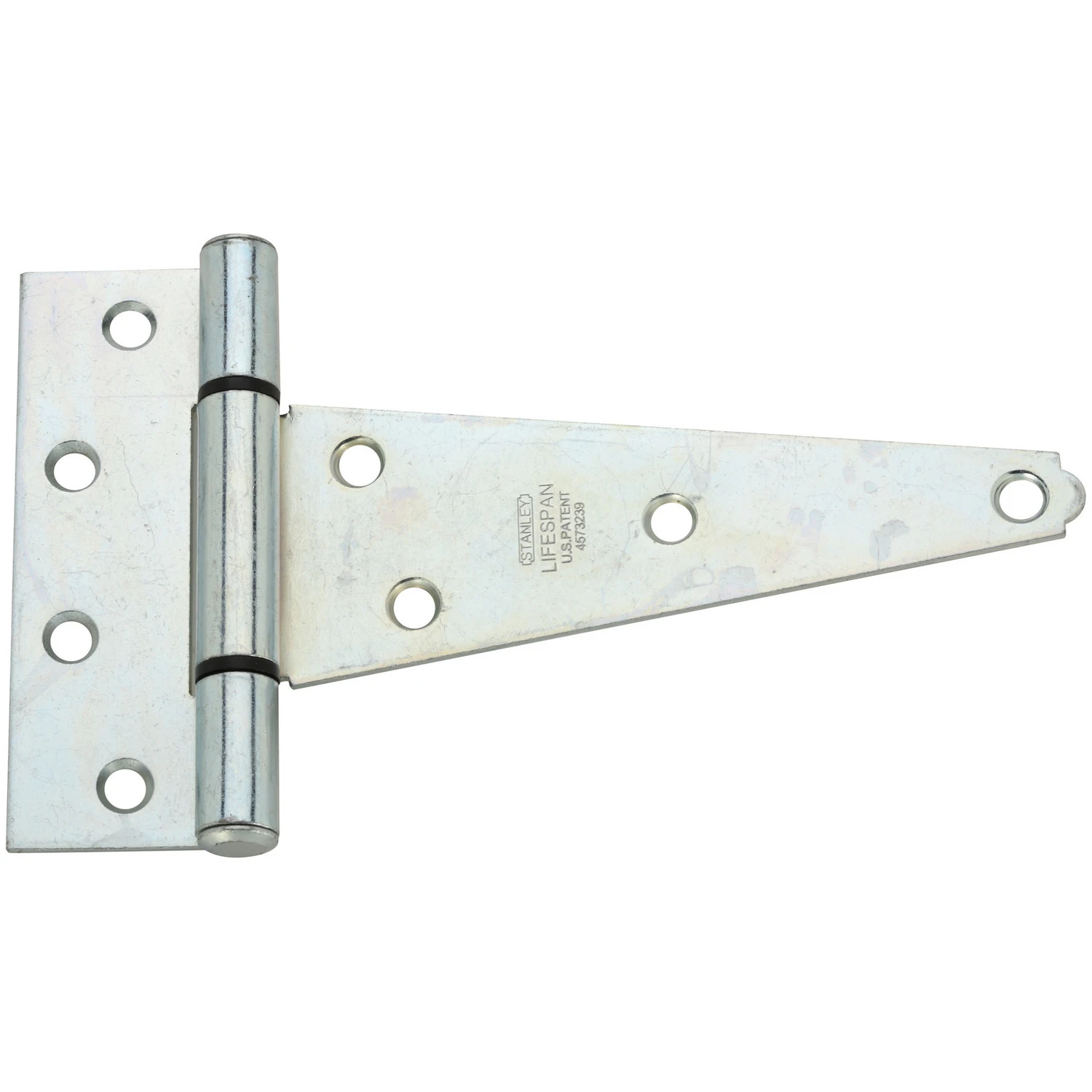 Gate T-Hinge, Extra Heavy Duty, Zinc, 6 In.