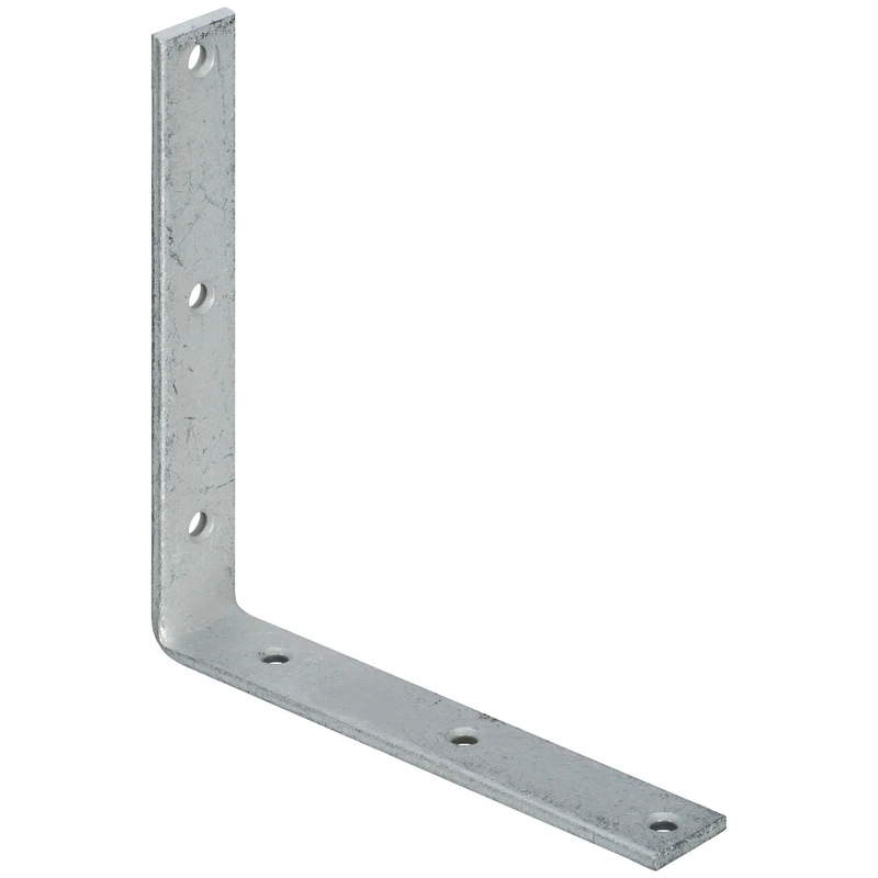 Hardware 8 In. X 1-1/4 In. Galvanized Steel Corner Brace For Reinforcement