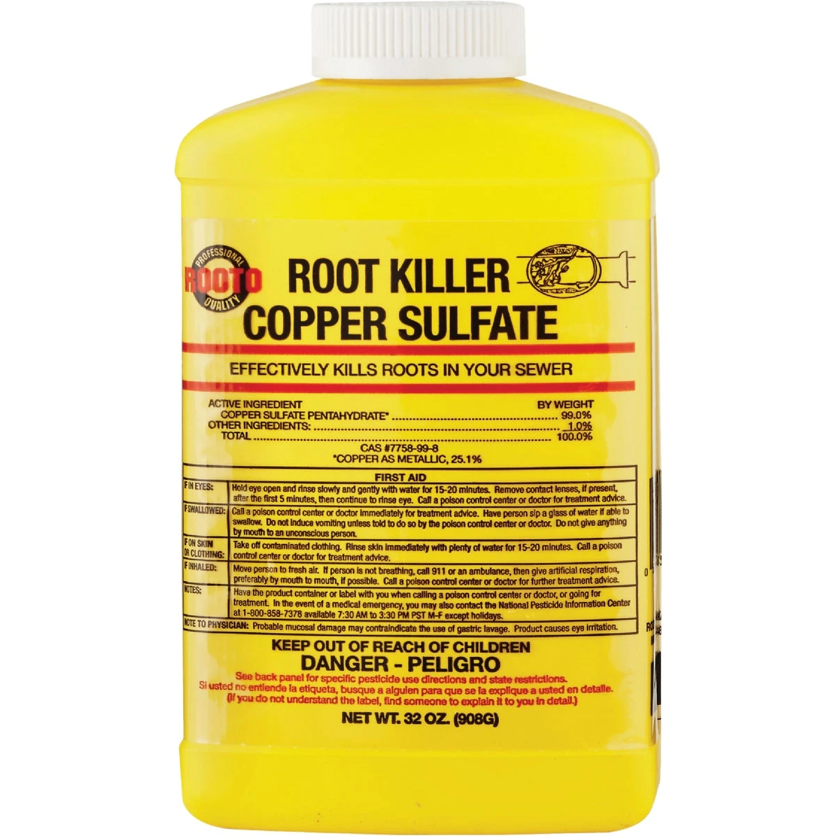 2 Lb. Copper Sulphate Root Killer - Effective Drain Cleaner