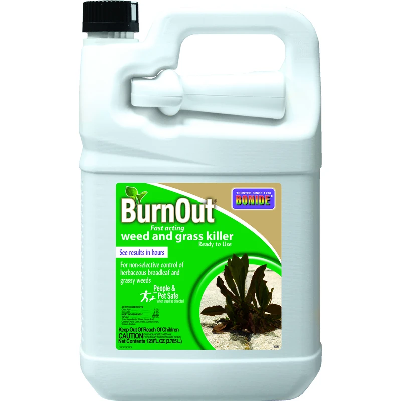 BurnOut Organic Weed and Grass Killer, Ready-To-Use, One Gallon